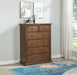 Sumerlin 6 - drawer Bedroom Chest of Drawers Medium Brown - Walo Furniture