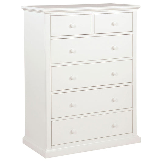 Sumerlin 6 - drawer Bedroom Chest of Drawers White - Walo Furniture