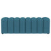 Summer Fabric Upholstered Tufted Accent Bench Peacock Blue - Walo Furniture