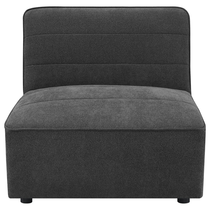 Sunny 6 - piece Upholstered Modular Sectional Sofa Charcoal - Walo Furniture