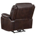 Sycamore Upholstered Power Recliner Chair Dark Brown - Walo Furniture