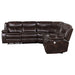 Sycamore Upholstered Power Reclining Sectional Sofa Brown - Walo Furniture