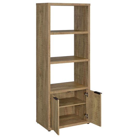 Tabby 3 - shelf Engineered Wood Media Tower Mango - Walo Furniture