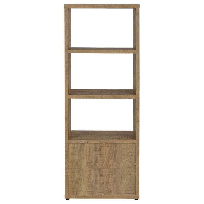 Tabby 3 - shelf Engineered Wood Media Tower Mango - Walo Furniture