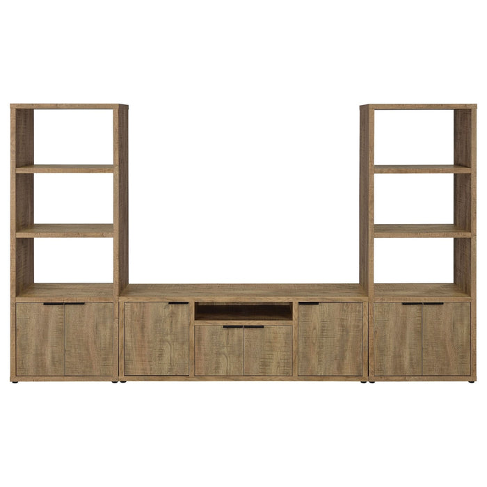 Tabby 4 - door Engineered Wood 60" TV Stand Mango - Walo Furniture