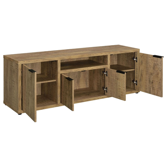 Tabby 4 - door Engineered Wood 60" TV Stand Mango - Walo Furniture