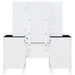 Talei 6 - drawer Vanity Set with Lighting Black and White - Walo Furniture