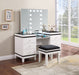 Talei 6 - drawer Vanity Set with Lighting Black and White - Walo Furniture