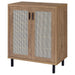 Teller 2 - door Shoe Storage Cabinet Natural Oak - Walo Furniture