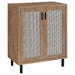 Teller 2 - door Shoe Storage Cabinet Natural Oak - Walo Furniture