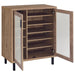 Teller 2 - door Shoe Storage Cabinet Natural Oak - Walo Furniture