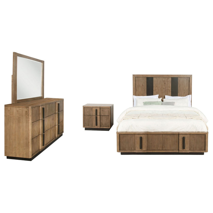 Terrace 4 - piece California King Bedroom Set Ash Brown - Walo Furniture