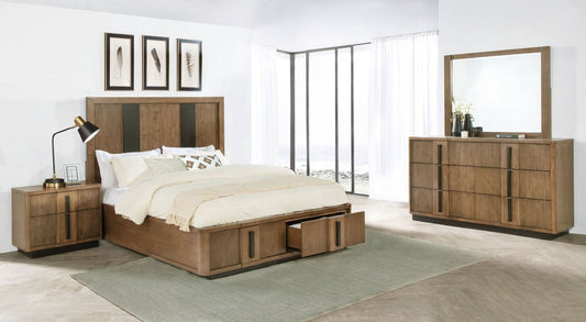 Terrace 4 - piece Eastern King Bedroom Set Ash Brown - Walo Furniture