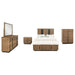 Terrace 5 - piece California King Bedroom Set Ash Brown - Walo Furniture