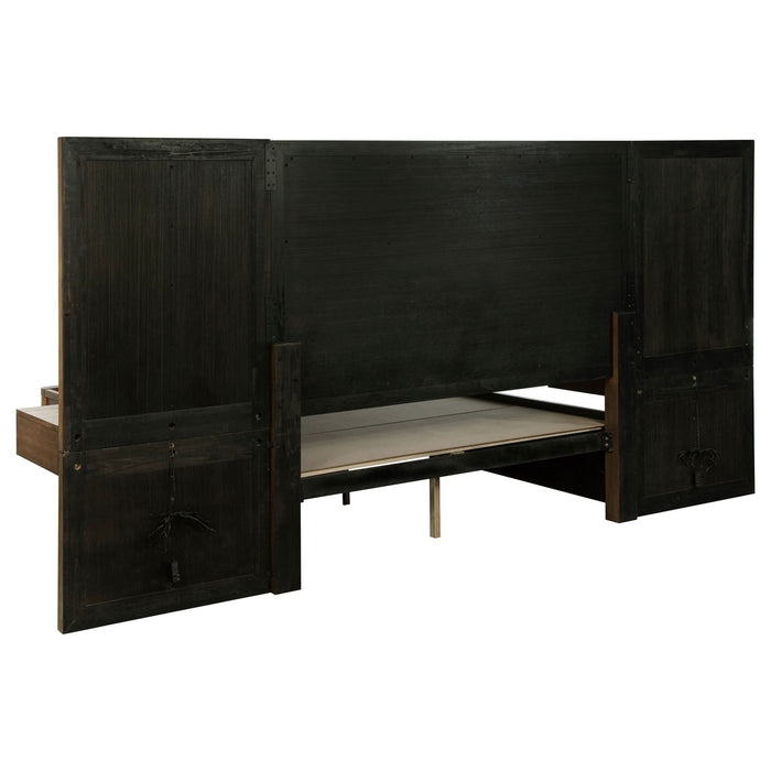 Terrace 5 - piece Eastern King Panel Bedroom Set Ash Brown - Walo Furniture