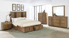 Terrace 6 - drawer Dresser and Mirror Ash Brown - Walo Furniture