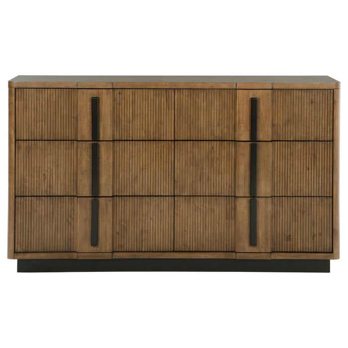 Terrace 6 - drawer Dresser Cabinet Ash Brown - Walo Furniture