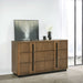 Terrace 6 - drawer Dresser Cabinet Ash Brown - Walo Furniture