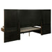 Terrace California King Wall Panel Storage Bed Ash Brown - Walo Furniture