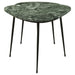 Tobias 2 - piece Triangular Marble Top Nesting Table Green - Walo Furniture