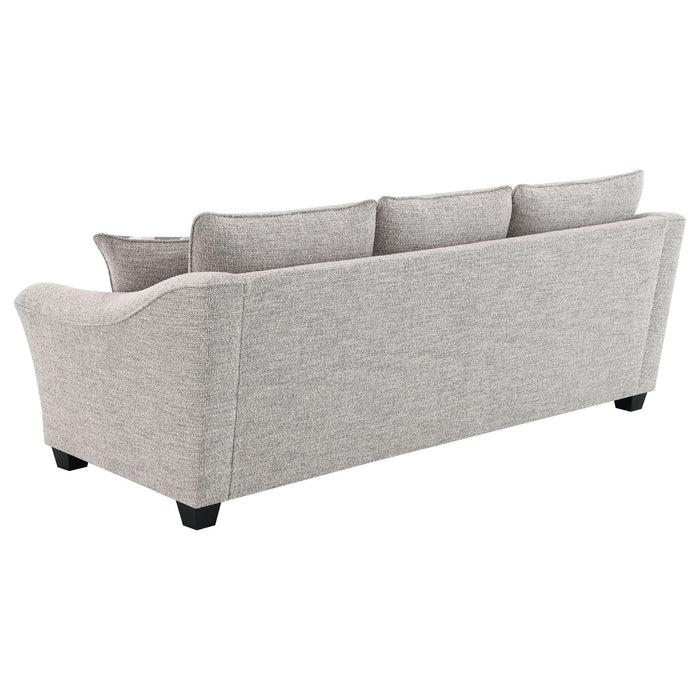 Tomkins 3 - piece Boucle Upholstered Sofa Set Light Grey - Walo Furniture