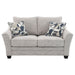 Tomkins Boucle Upholstered Loveseat Light Grey - Walo Furniture