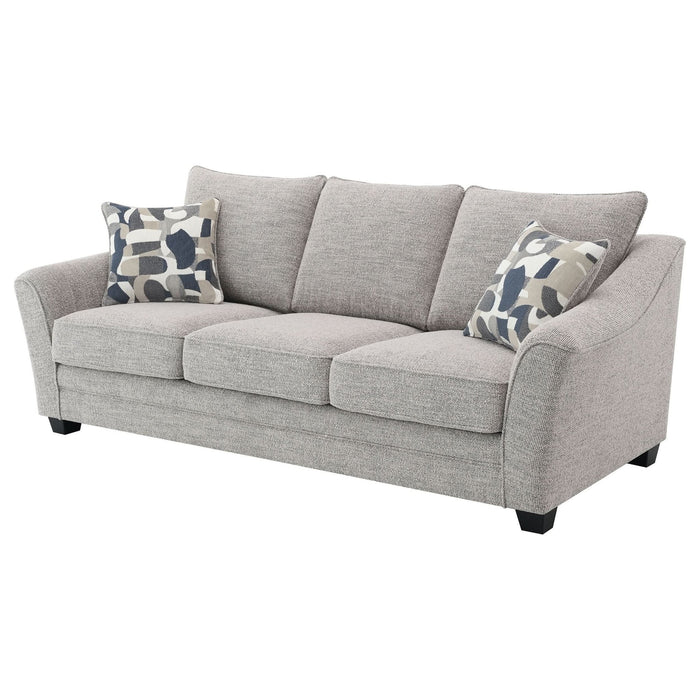 Tomkins Boucle Upholstered Sofa Light Grey - Walo Furniture