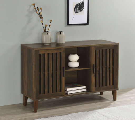 Torin 2 - door Engineered Wood Accent Cabinet Dark Pine - Walo Furniture