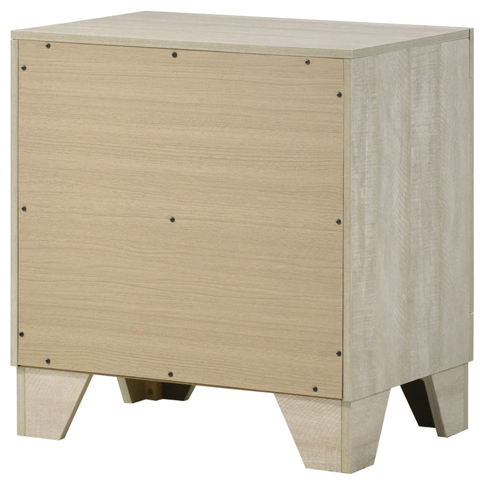 Trenton 2 - drawer Nightstand Bedside Table Rustic Cream - Walo Furniture