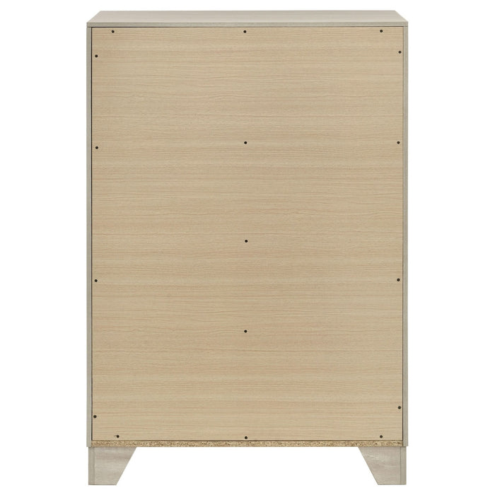 Trenton 4 - drawer Bedroom Chest of Drawers Rustic Cream - Walo Furniture