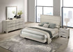 Trenton 4 - piece Eastern King Bedroom Set Rustic Cream - Walo Furniture