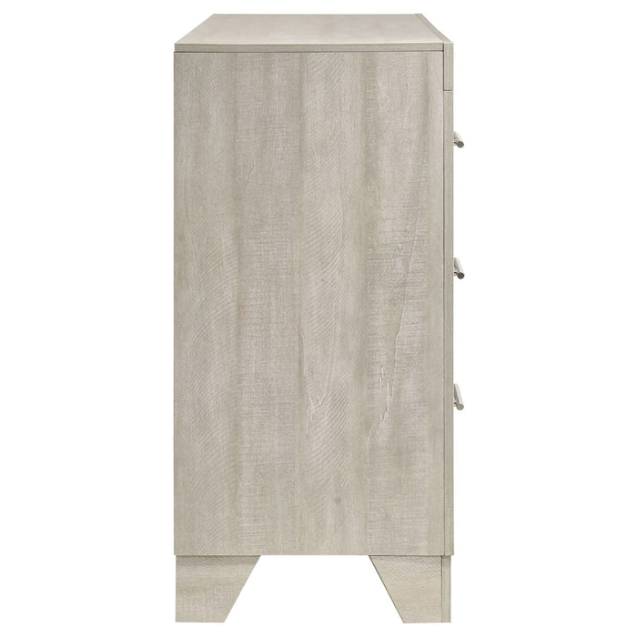 Trenton 6 - drawer Bedroom Dresser Rustic Cream - Walo Furniture