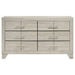 Trenton 6 - drawer Bedroom Dresser Rustic Cream - Walo Furniture