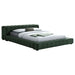 Trinity Upholstered Full Platform Bed Green - Walo Furniture