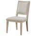 Trofello Cushioned Dining Side Chair White Washed (Set of 2) - Walo Furniture