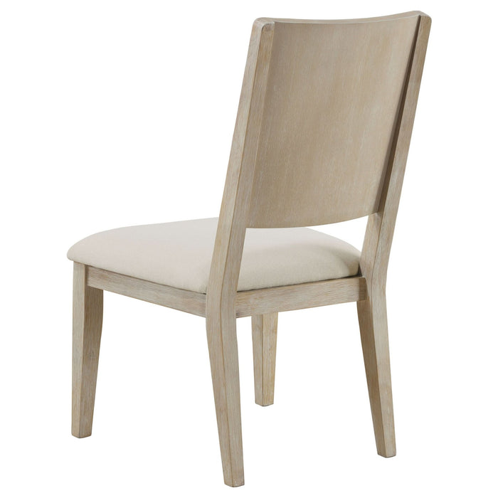 Trofello Cushioned Dining Side Chair White Washed (Set of 2) - Walo Furniture