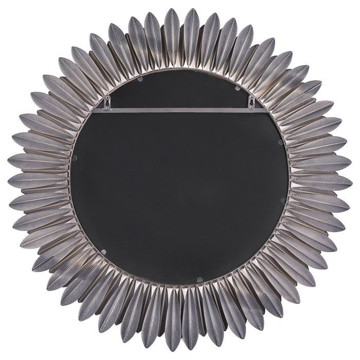 Tuscany 35 x 35 Inch Sunburst Wall Mirror Gold - Walo Furniture