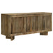 Tyler 3 - door Solid Wood Sideboard Buffet Cabinet Mango Brown - Walo Furniture