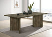 Tyler 80 - inch Solid Wood Dining Table Mango Brown - Walo Furniture