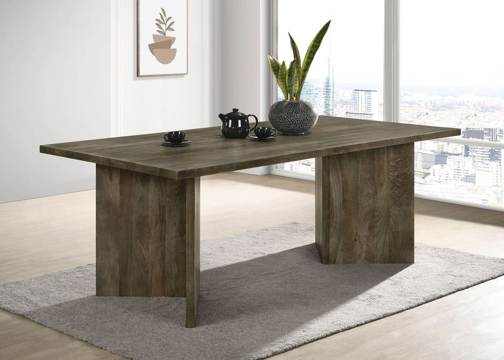 Tyler 80 - inch Solid Wood Dining Table Mango Brown - Walo Furniture