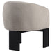 Valdez Boucle Upholstered Barrel Back Accent Chair Beige - Walo Furniture