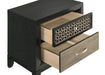 Valencia 2 - drawer Nightstand Black - Walo Furniture