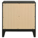 Valencia 2 - drawer Nightstand Black - Walo Furniture