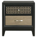 Valencia 2 - drawer Nightstand Black - Walo Furniture