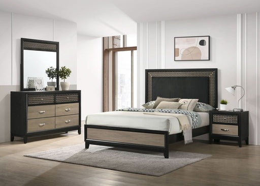 Valencia 4 - piece Eastern King Bedroom Set Black - Walo Furniture