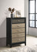 Valencia 5 - drawer Bedroom Chest Black - Walo Furniture