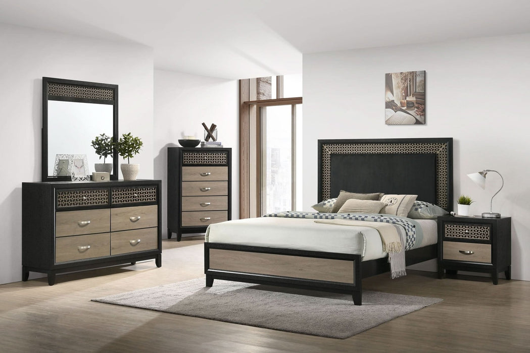 Valencia 5 - drawer Bedroom Chest Black - Walo Furniture