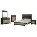 Valencia 5 - piece Eastern King Bedroom Set Black - Walo Furniture