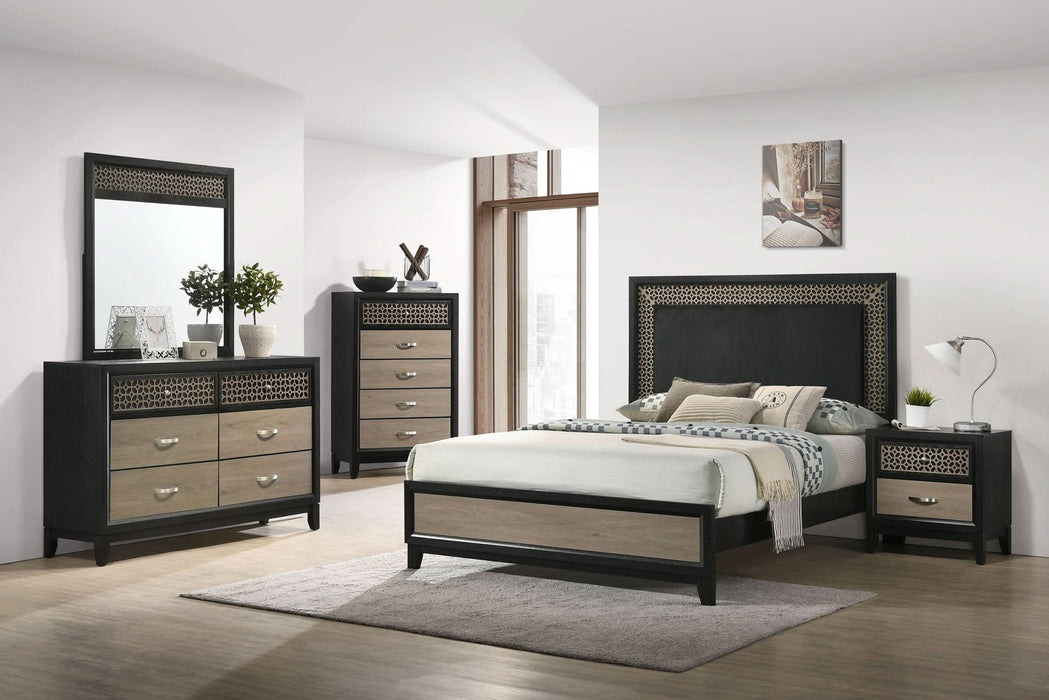 Valencia 5 - piece Eastern King Bedroom Set Black - Walo Furniture