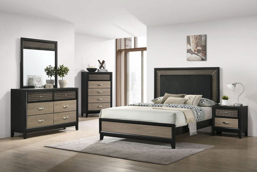 Valencia 5 - piece Queen Bedroom Set Black - Walo Furniture